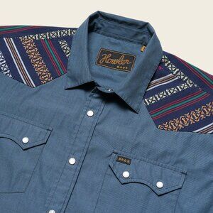 Howler Brothers Shaman Crosscut Deluxe LS Snapshirt (L)